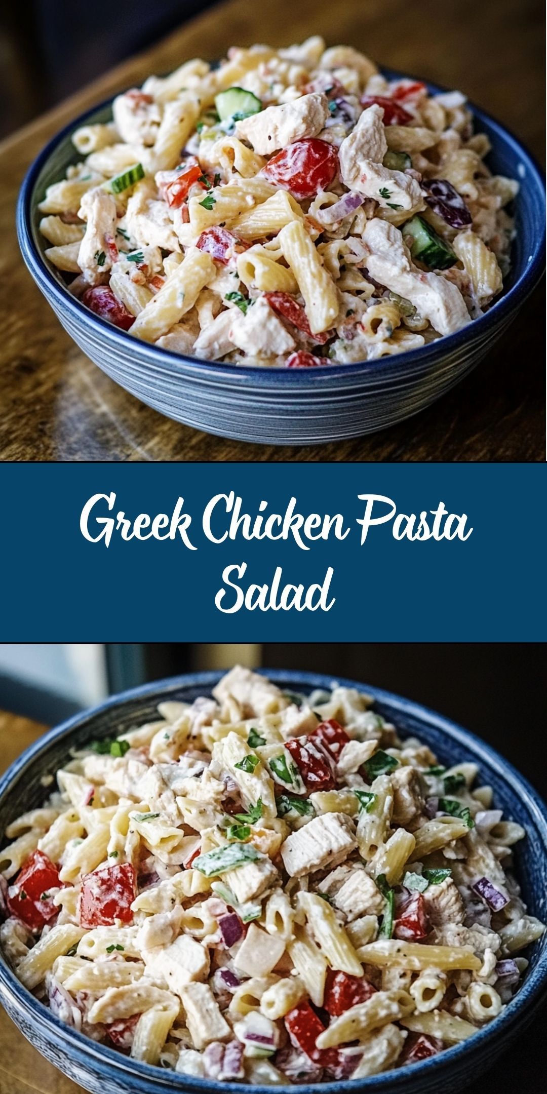 Greek Chicken Pasta Salad