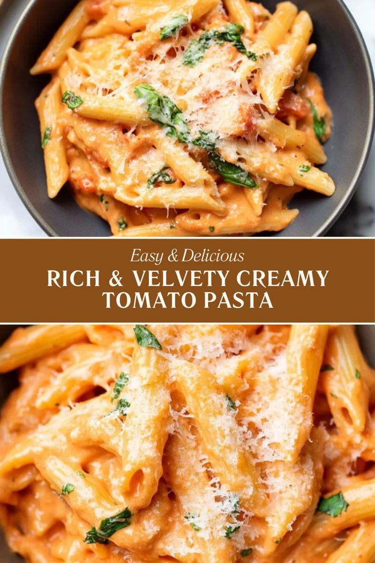 Rich & Velvety Creamy Tomato Pasta