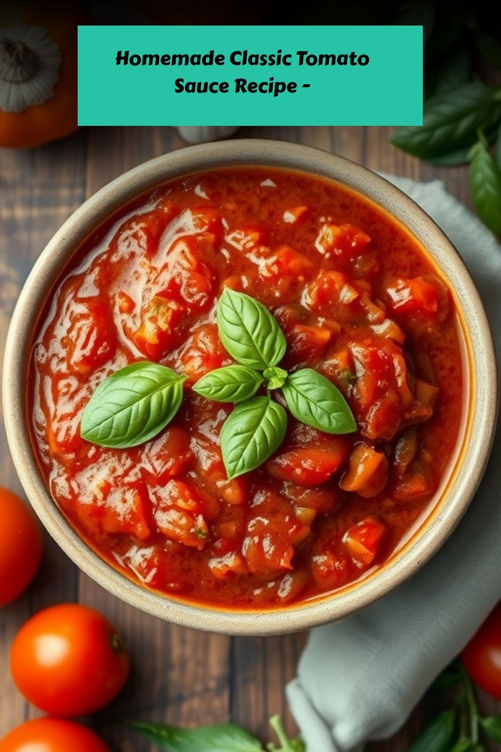 Homemade Classic Tomato Sauce Recipe –