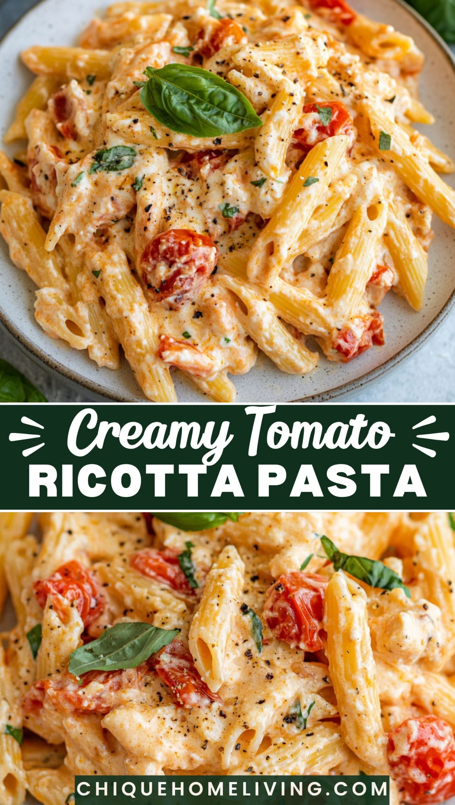 Creamy Tomato Ricotta Pasta