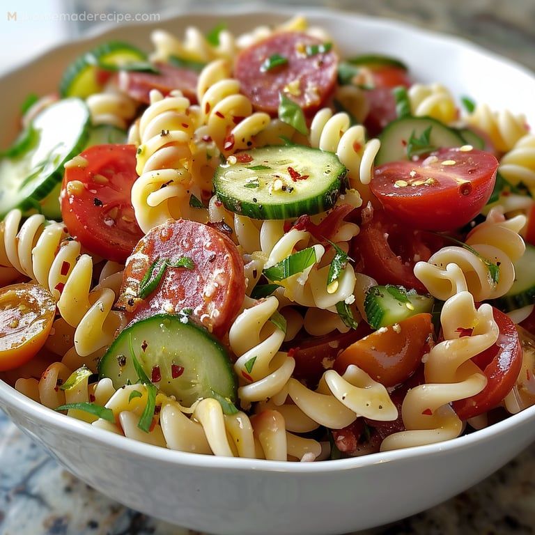 Italian Pasta Salad Recipe – Fresh and Flavorful – My Home Made Recipe