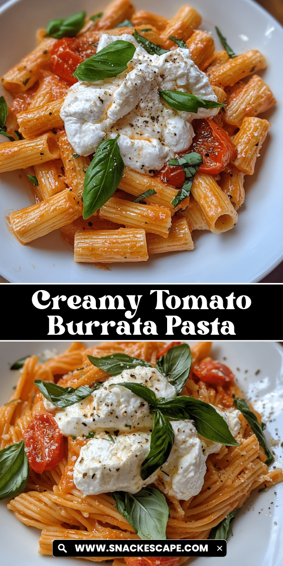 Creamy Tomato Burrata Pasta