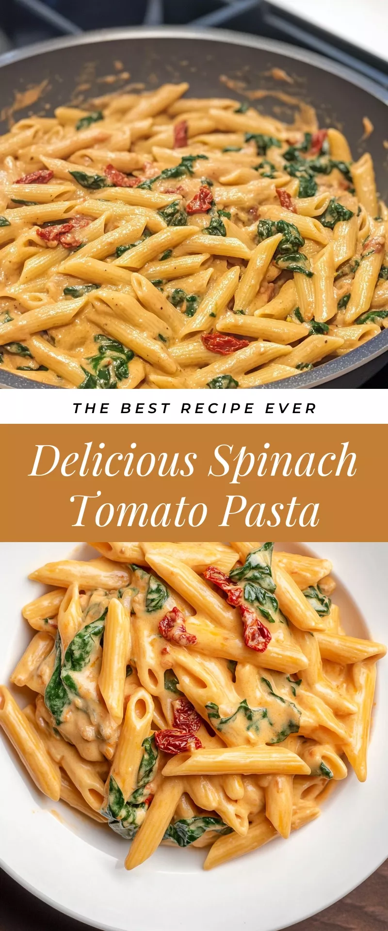 Delicious Spinach Tomato Pasta