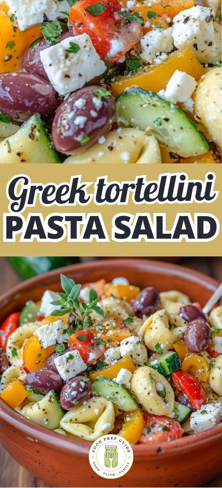 Greek Tortellini Pasta Salad