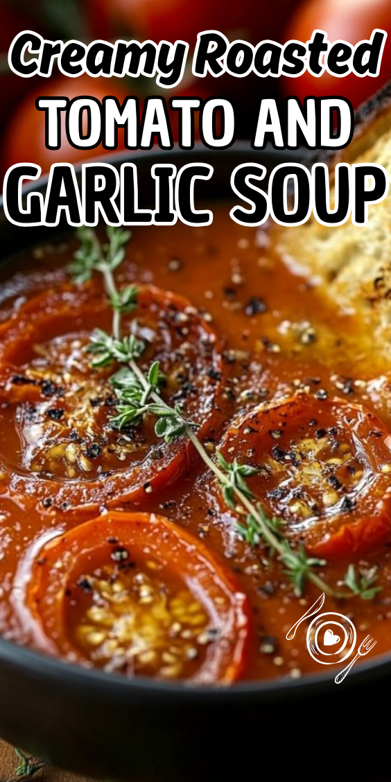 Creamy Roasted Tomato and Garlic Soup