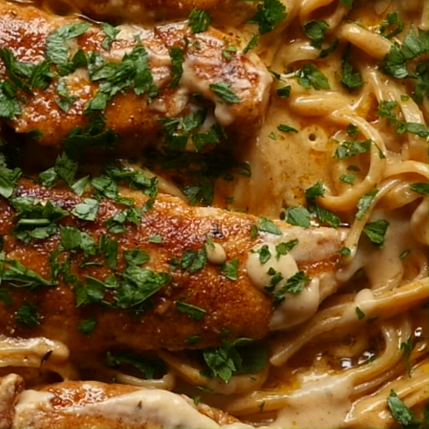 Spicy Chicken Lazone Pasta